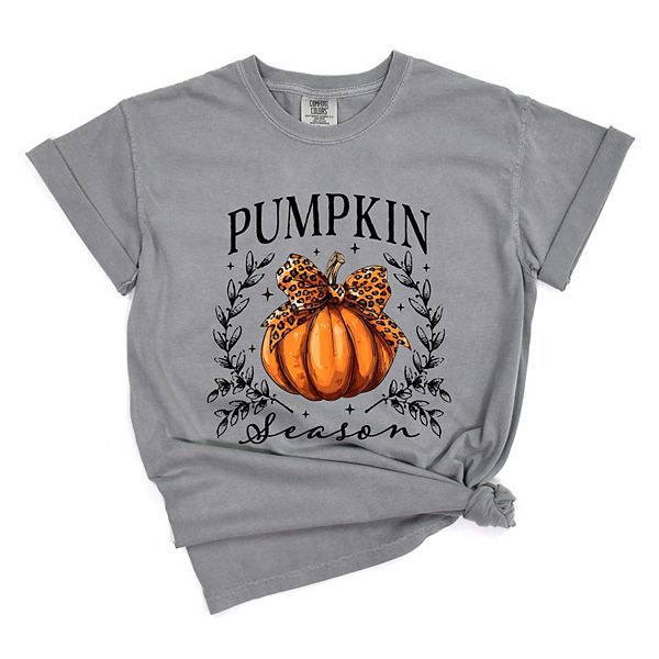 

Футболка с принтом Pumpkin season leopard bow, женская, окрашенная в готовом виде Simply Sage Market, Grey, Серый, Футболка с принтом Pumpkin season leopard bow, женская, окрашенная в готовом виде Simply Sage Market, Grey