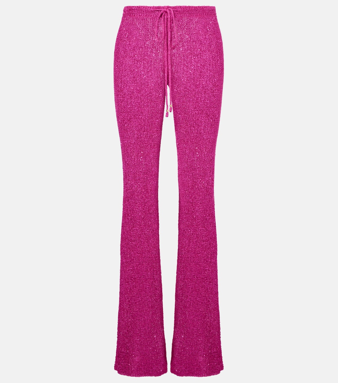 

Лиз вязаные расклешенные брюки с пайетками Bananhot, Fuchsia Sequin Knit