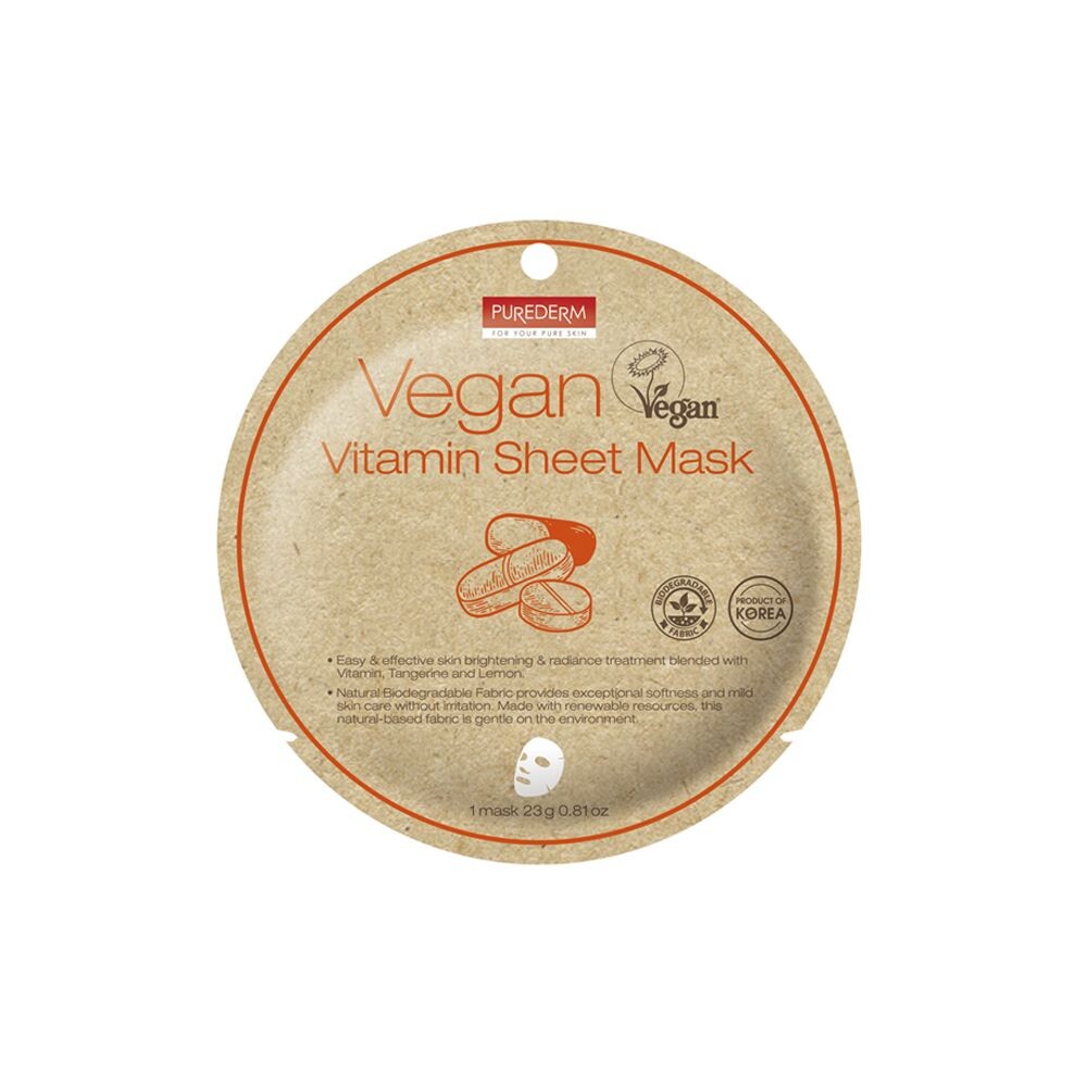 

Маска для лица Vegan Vitamin Sheet Mask Purederm, 10 гр