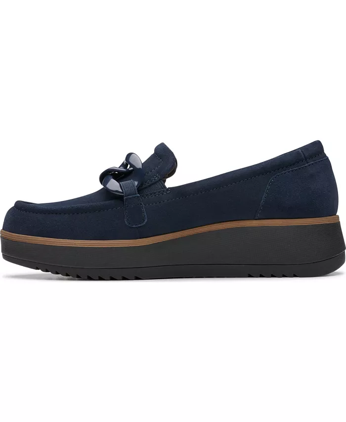 Коллекция Zylah May лоферы на низком каблуке Clarks, синий — фото 3