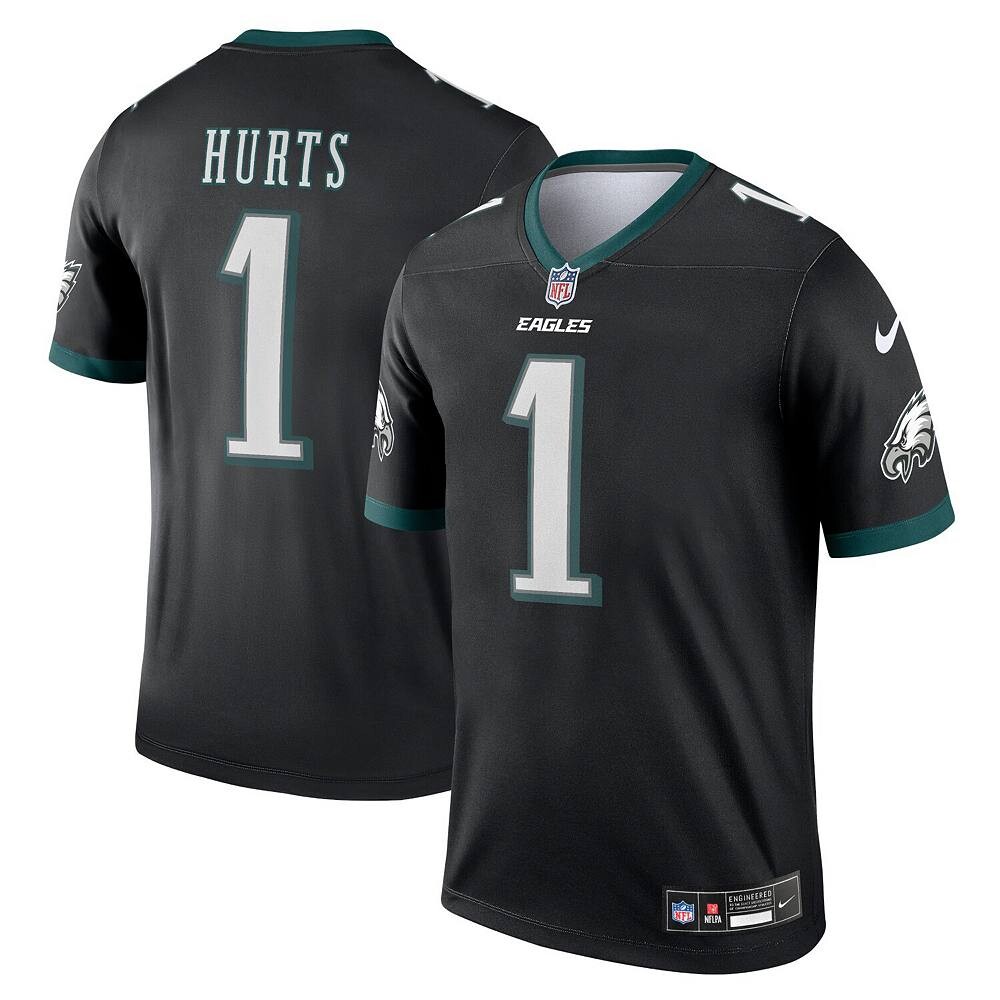 

Мужская черная майка Nike Jalen Hurts Philadelphia Eagles Legend, цвет Eag Black