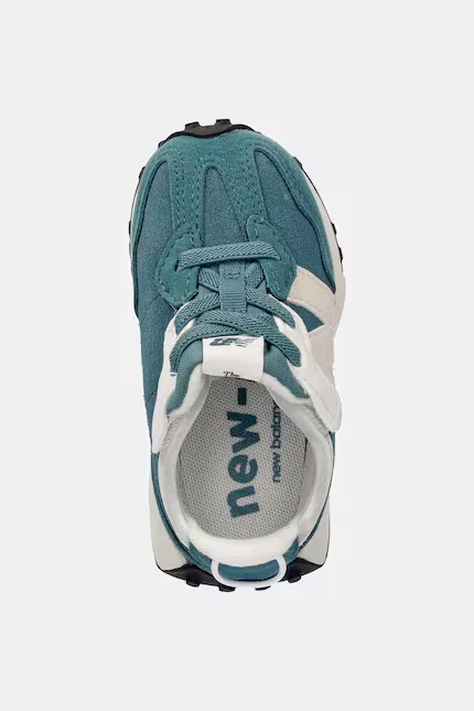 Кроссовки детские 327 замшевые New Balance, бирюзовый — фото 4