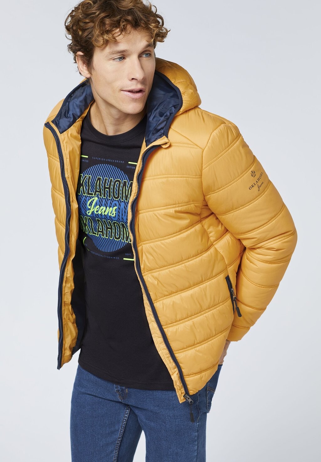 

Зимняя куртка PUFFER DESIGN Oklahoma Jeans, желтый