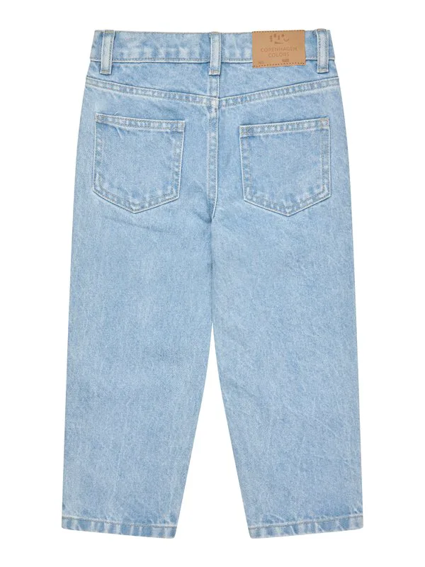 Органические джинсы-сигареты унисекс Copenhagen Colors, Lt Blue Indigo Washed — фото 2