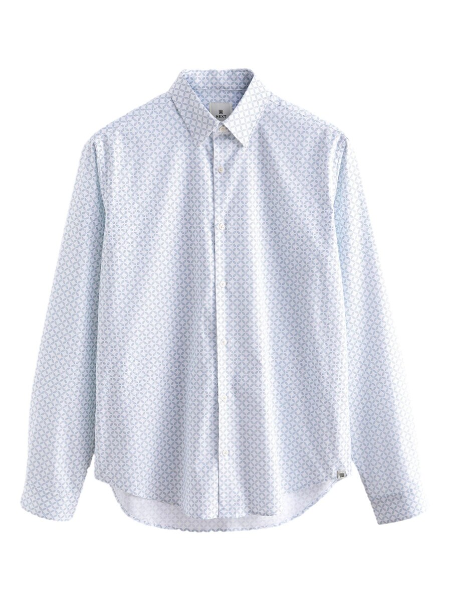 

Повседневная рубашка Next Regular fit Button Up Shirt, белый