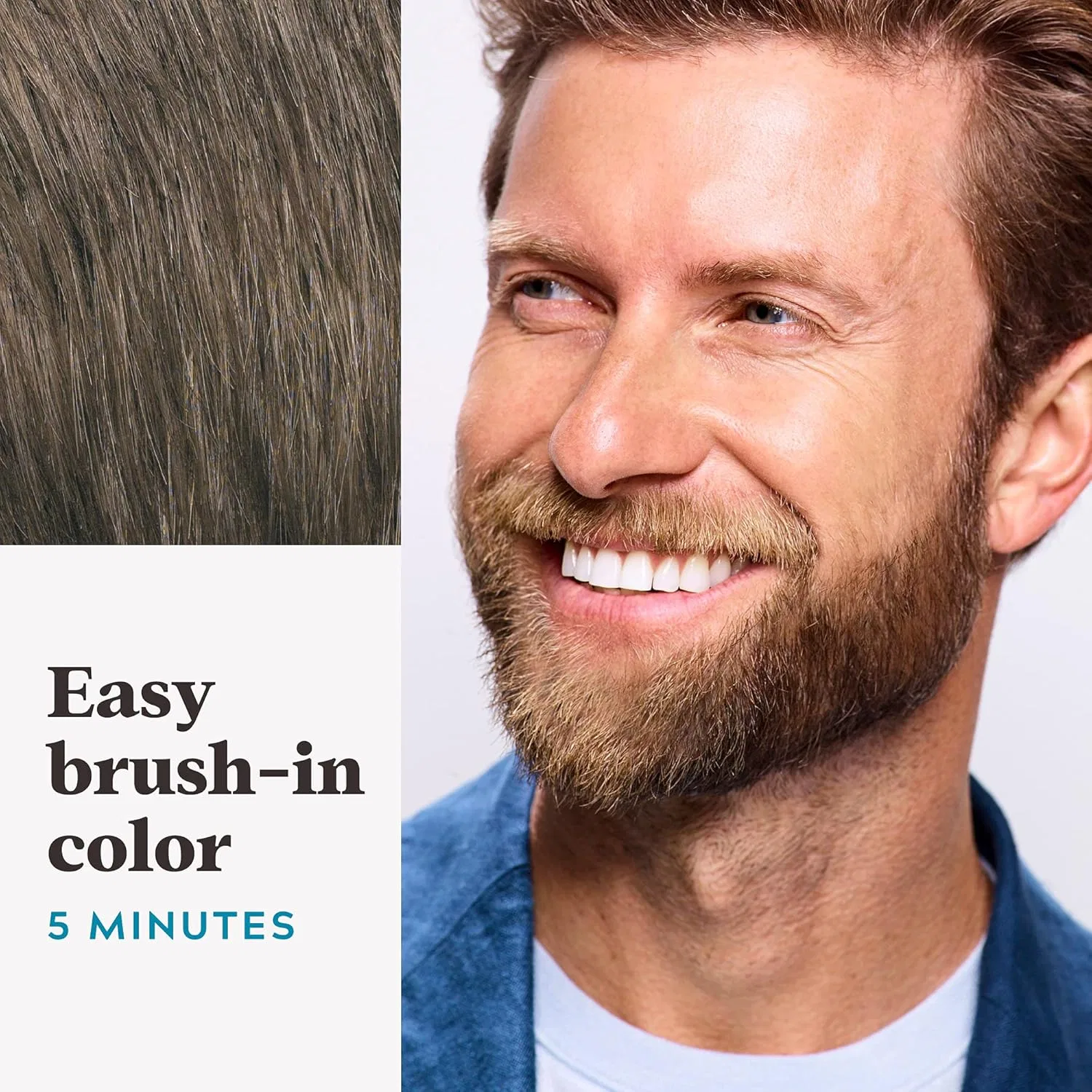 Гель-краска Just for Men Brush in Color Gel для усов и бороды, средне-коричневый M-35 (3 шт.) Just For Men, Gray — фото 4