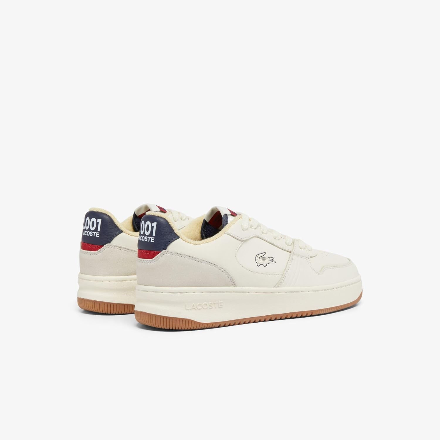 Lacoste мужские кроссовки L001 Set, Off Wht/Gum — фото 3