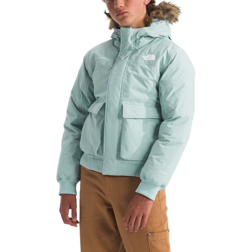 Утепленная курка mint green для подростков THE NORTH FACE, зеленый — фото 4