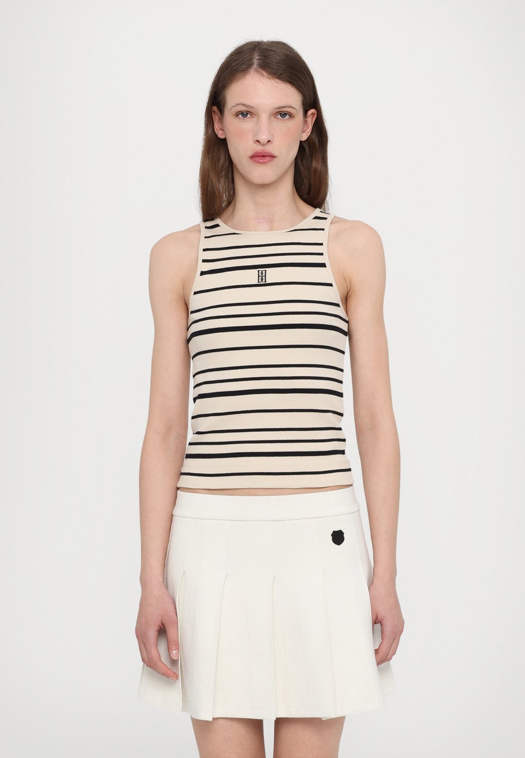 

Мини-юбка JUPE - Pleated skirt The Kooples, кремовый