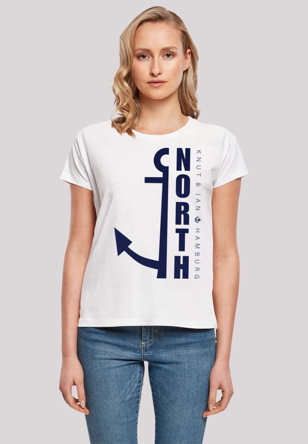 

Футболка с принтом NORTH ANKER F4NT4STIC, белый