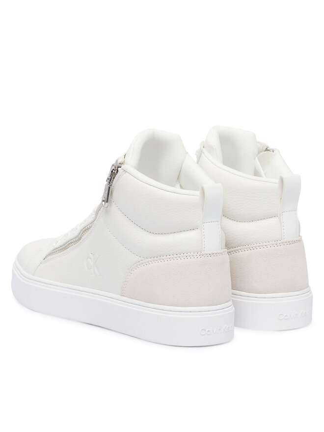 Кроссовки Classic Cup Mid Laceup Zip Lth YM0YM01428 Calvin Klein, белый — фото 3