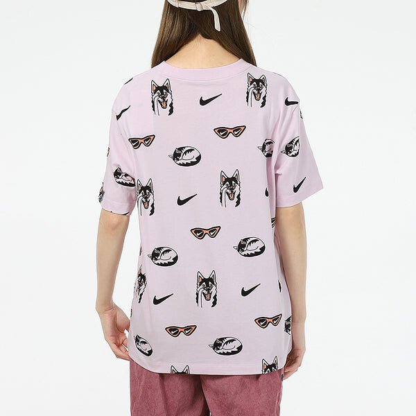 Футболка как w спортивная одежда bf dog aop королевский Nike, красный — фото 4
