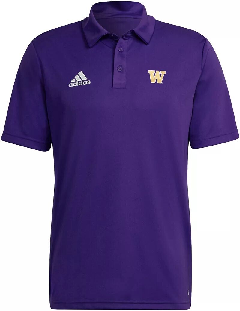 

Мужская футболка-поло Adidas Washington Huskies фиолетовая Entrada