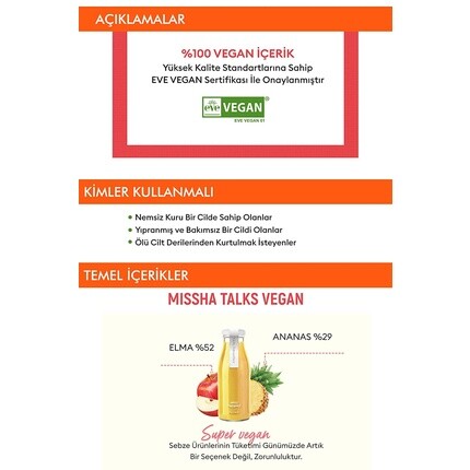 Бустер Missha — Talks Vegan Squeeze Sheet Mask Hydro Booster для сухой кожи — фото 3