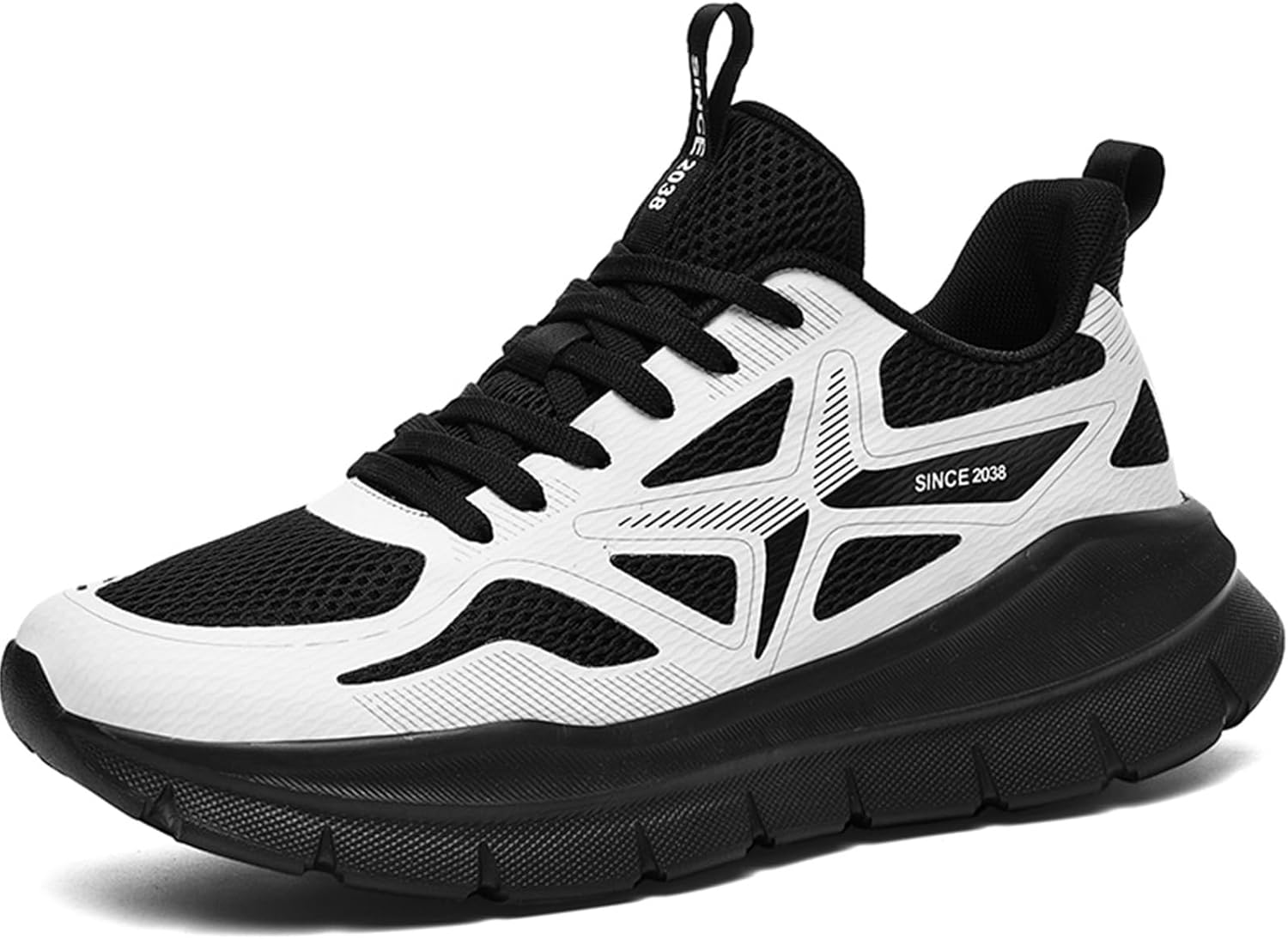 

Мужские дышащие легкие беговые кроссовки, удобные повседневные спортивные кроссовки для ходьбы Generic, белый/черный