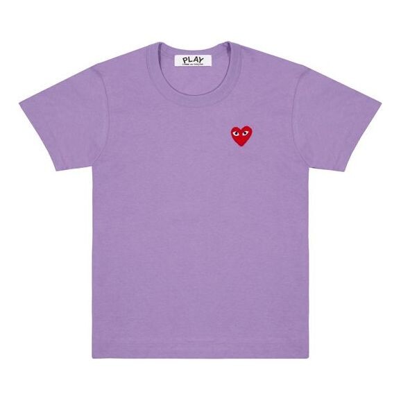

Футболка heart logo tee 'purple pink' Comme Des Garcons Play, фиолетовый