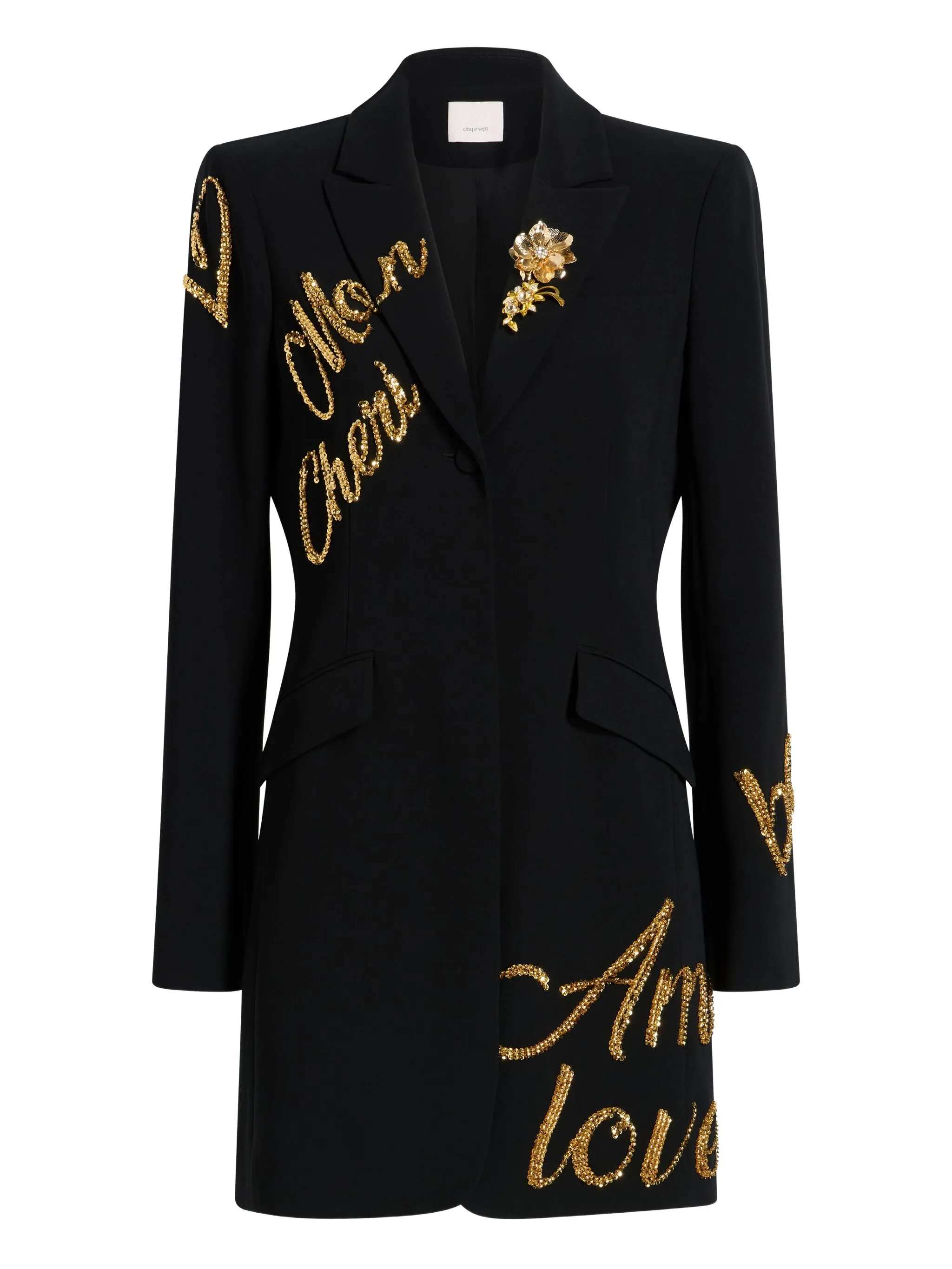 

Декорированное платье мини Joel Cinq A Sept, черный