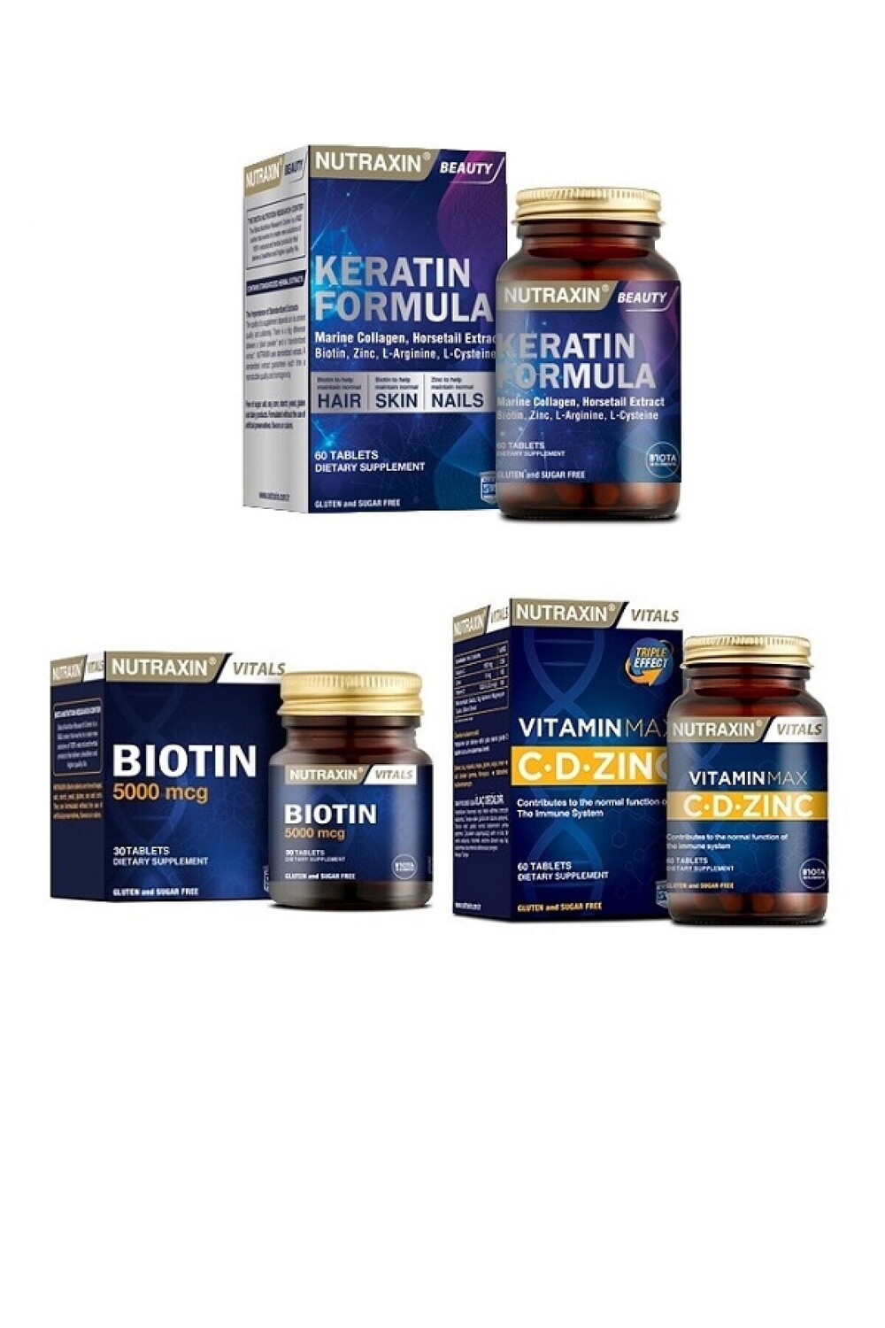 

Nutraxin Кератин + биотин + витамин Макс для волос и ногтей
