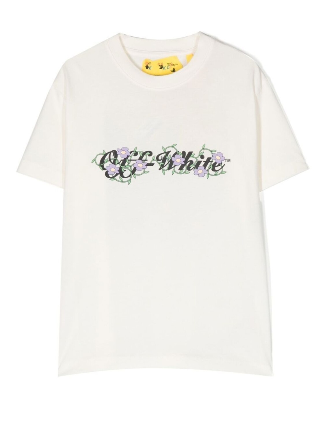 

Off-White Kids футболка с логотипом, белый