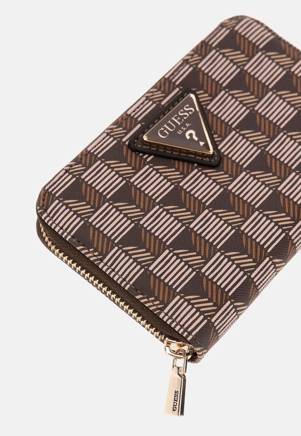 

Кошелек WAVE SLG MEDIUM ZIP AROUND Guess, коричневый