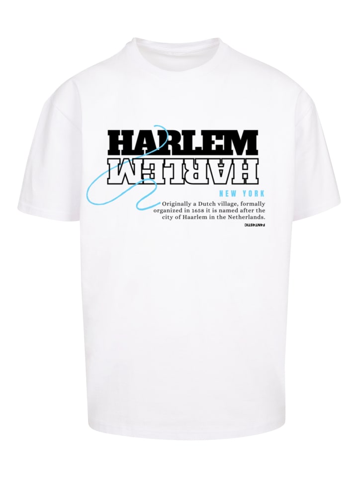 

F4NT4STIC Свободная футболка большого размера Harlem OVERSIZE T-SHIRT белого цвета, Белый, F4NT4STIC Свободная футболка большого размера Harlem OVERSIZE T-SHIRT белого цвета