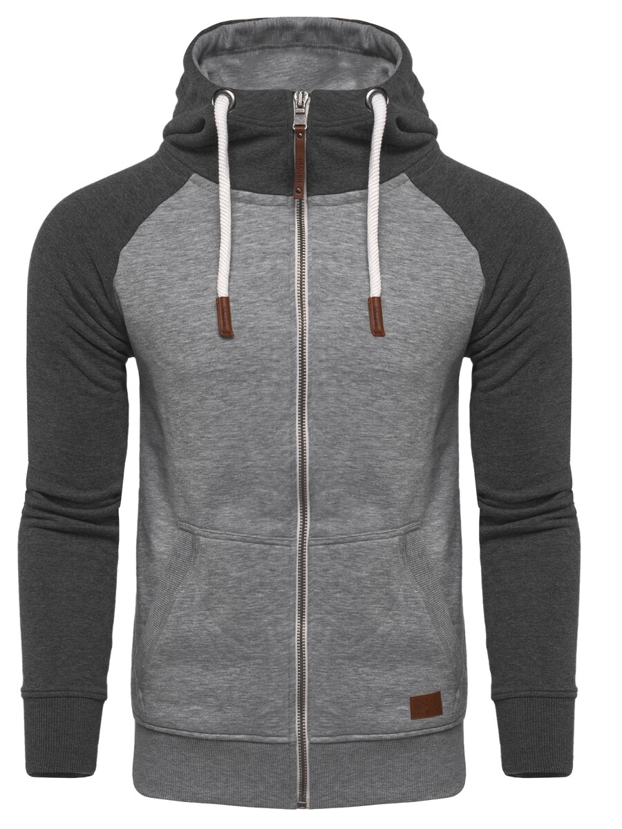

Толстовка с капюшоном на молнии behype HENRAY, цвет Grey/Dark grey