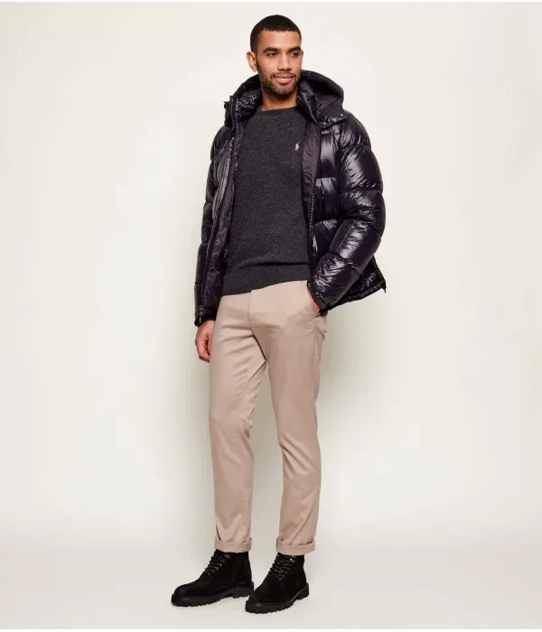 Шерстяной свитер regular fit Polo Ralph Lauren, графитовый — фото 2