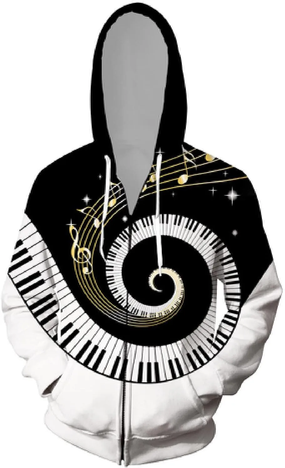 

Худи мужское 3D Music Anime с молнией, оверсайз MSHZSH