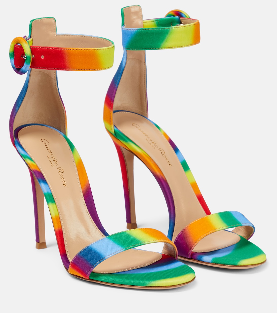 Радужные сандалии Portofino 105 Gianvito Rossi, Rainbow