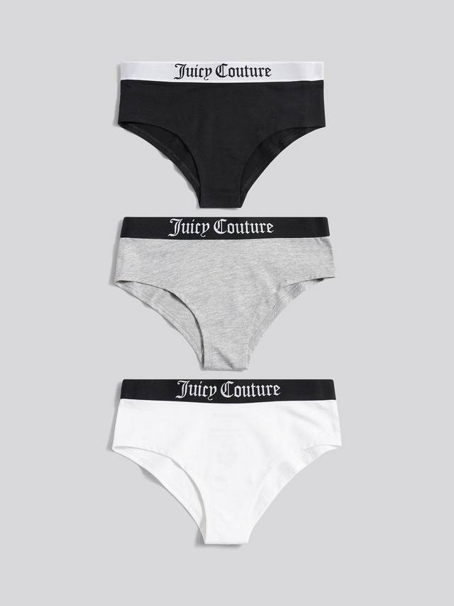 

Детские хипстерские трусики Juicy Couture, Pack of 3, Multi