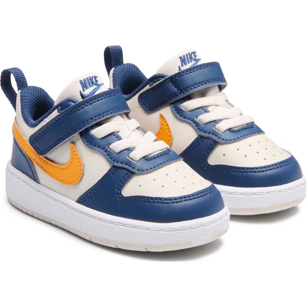 

Детские кроссовки court borough low recraft для малышей Nike, navy/orange