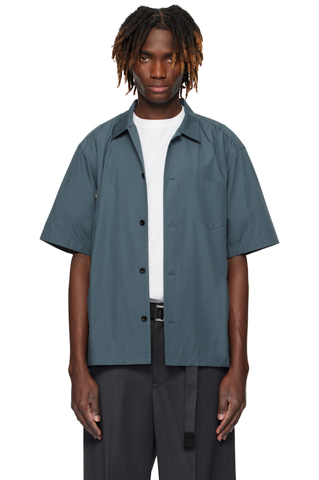

Хлопковая поплиновая рубашка Sacai, мультиколор