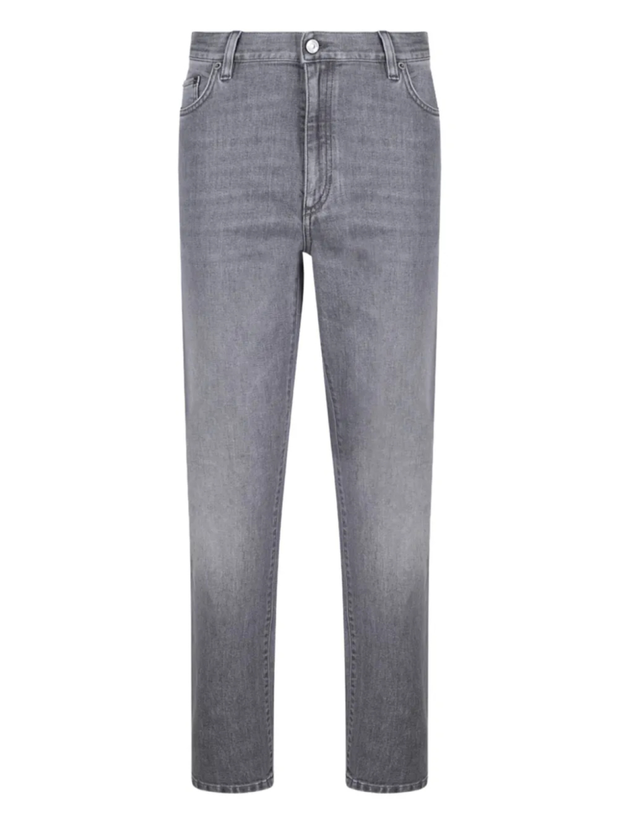 

Джинсы с нашивкой-логотипом Zegna, серый