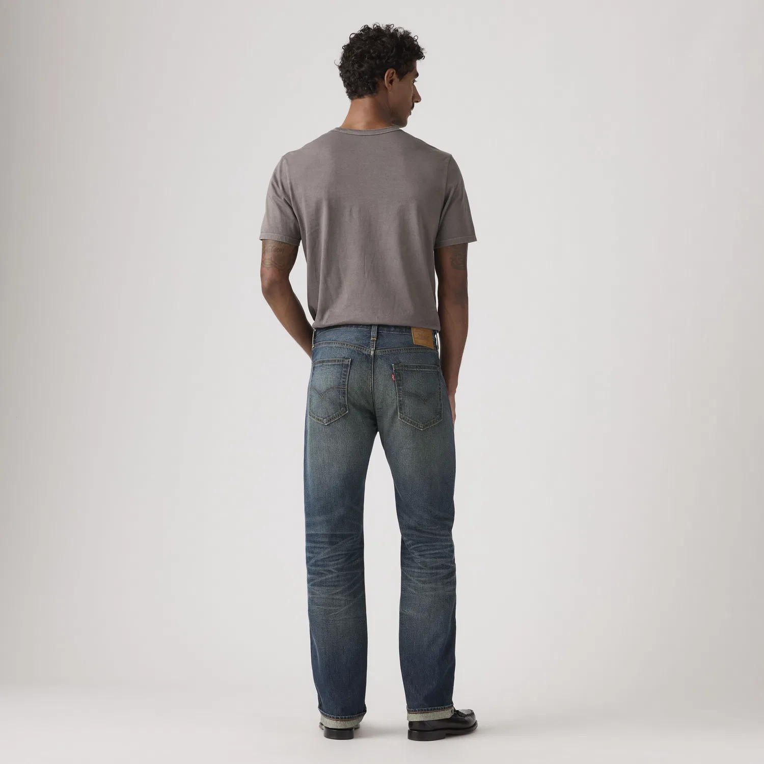 Мужские джинсы 505 Regular Selvedge Levi's, Dark Wash — фото 3