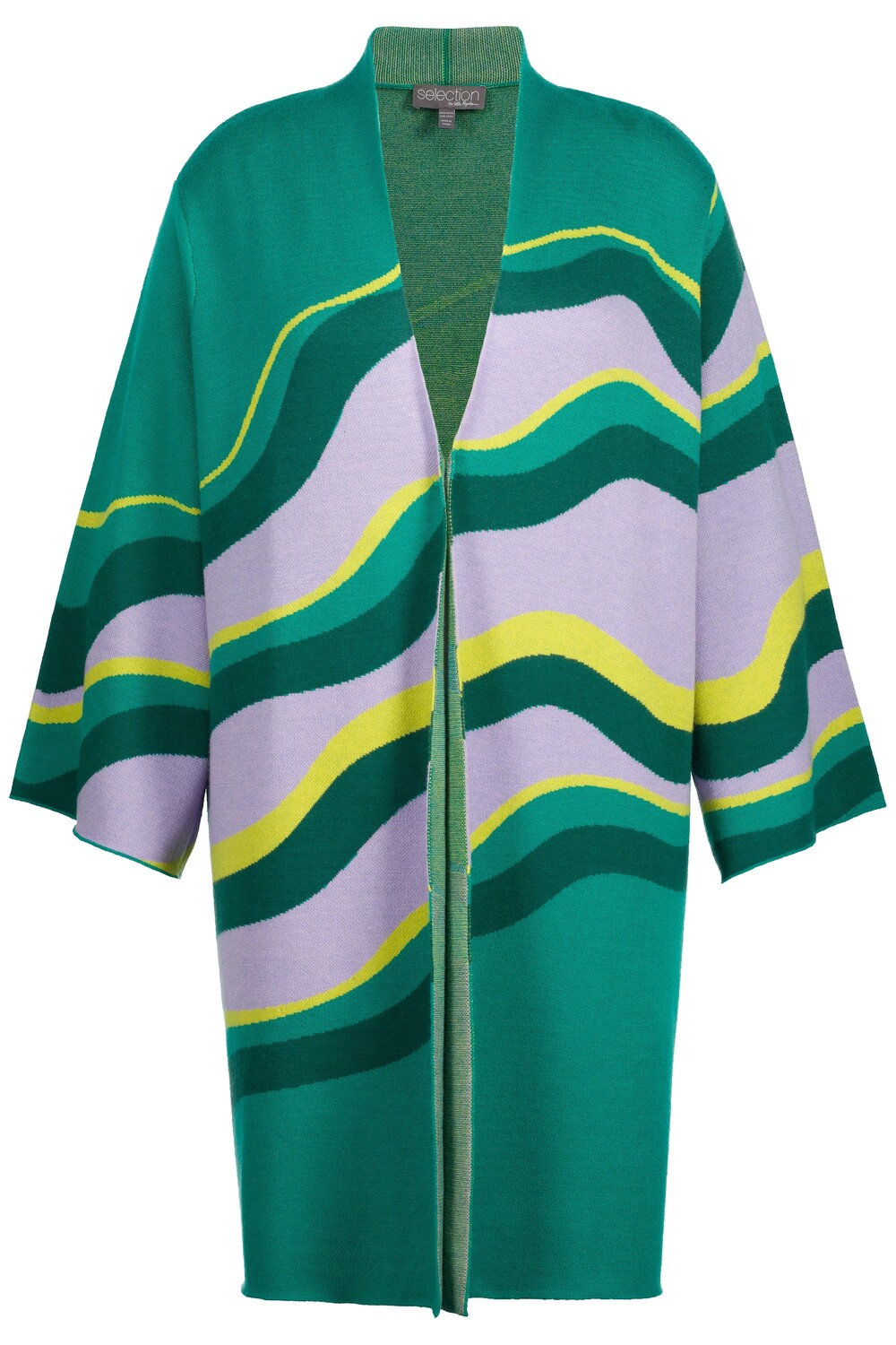 

Толстовка Ulla Popken Strickjacke, цвет flaschengrün