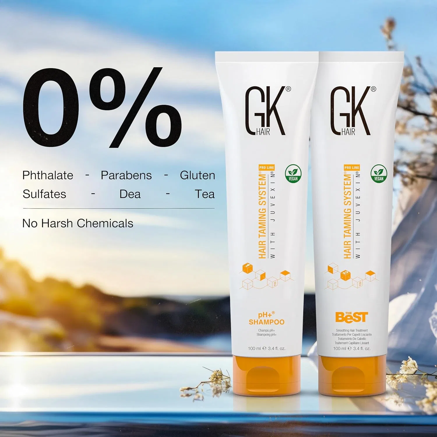 Набор для кератинового выпрямления волос «pH Neutral» от GK HAIR Global Keratin, 100 мл + 100 мл Gk Hair — фото 3