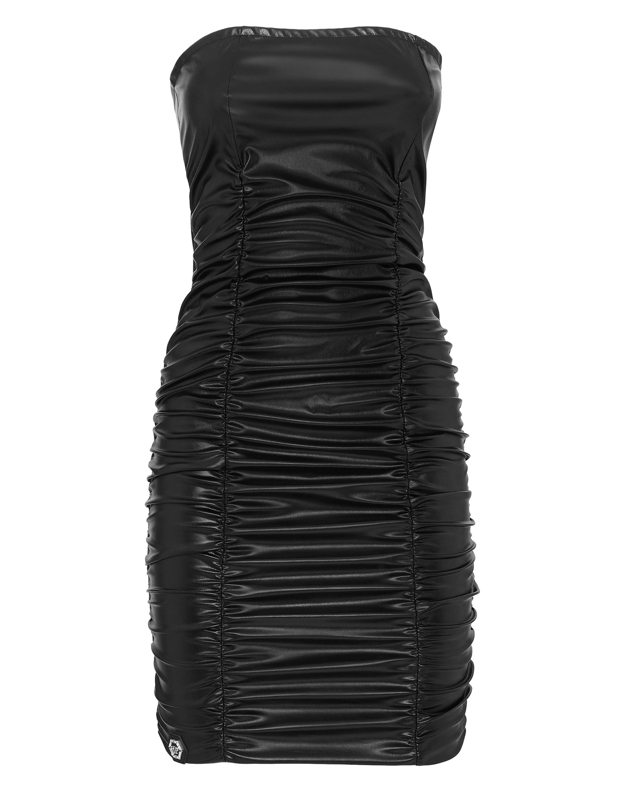 

Короткое платье-заявление PHILIPP PLEIN, черный