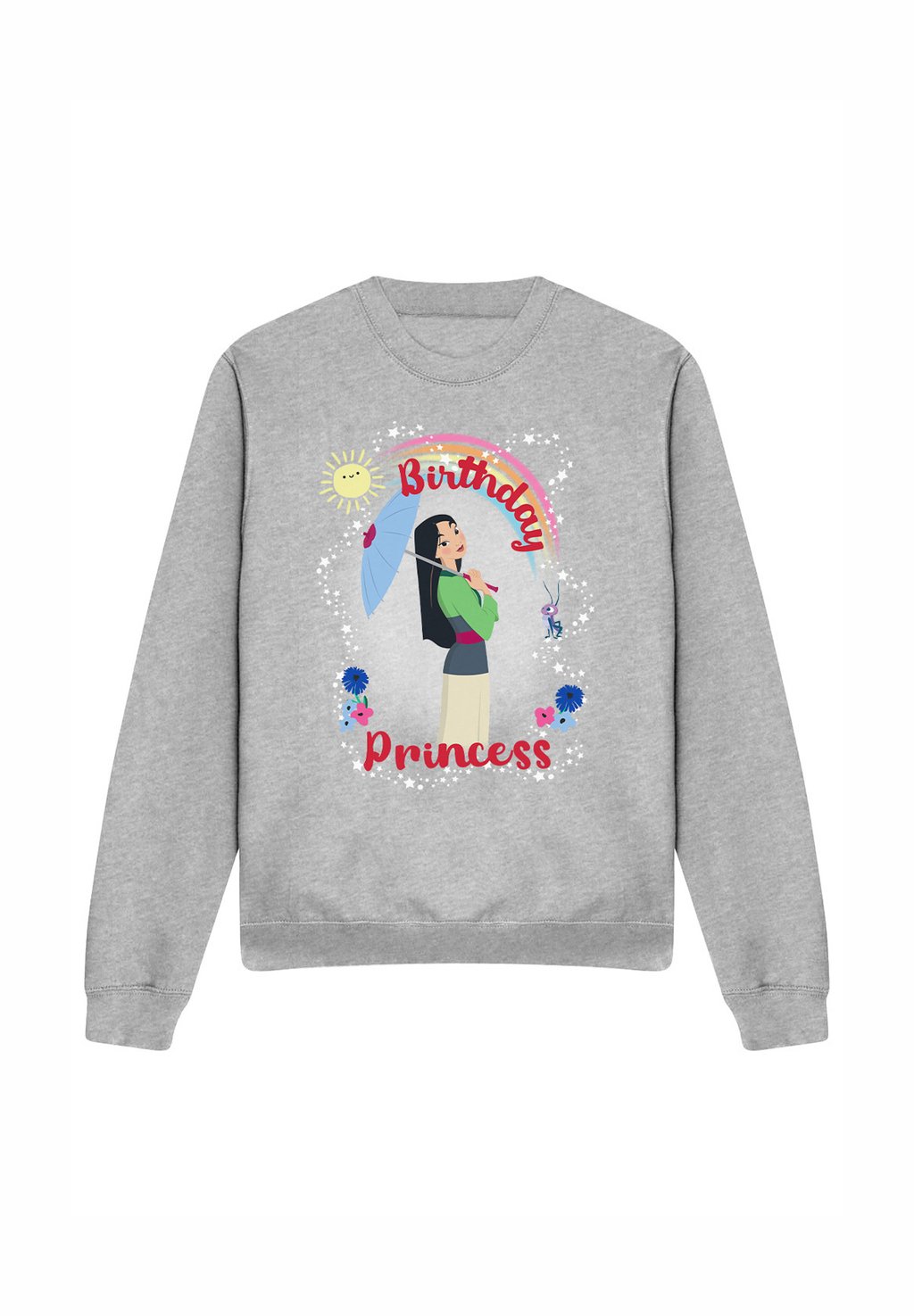

Толстовка MULAN BIRTHDAY PRINCESS AND HER LUCKY CRICKET Disney, серый