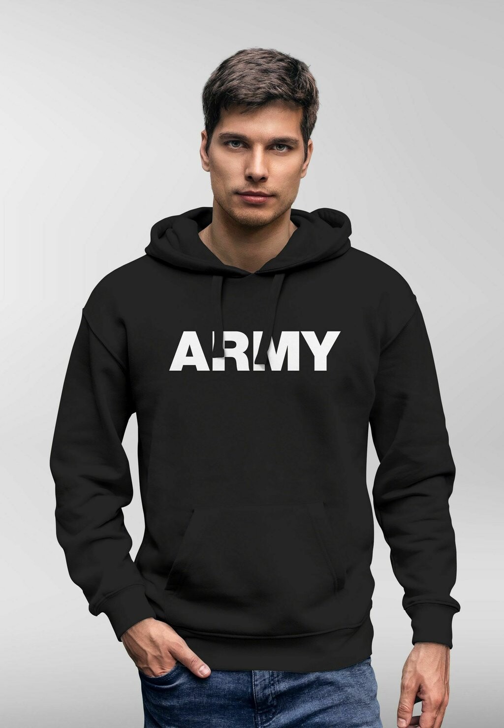 

Толстовка с капюшоном ARMY AUFDRUCK PRINT Neverless, черный