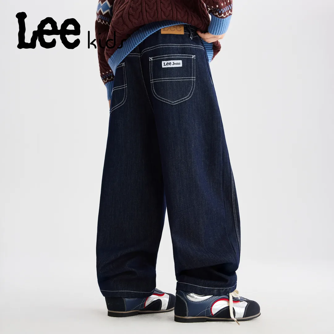 Джинсы F ce Lined Warm And Visible Straight Fit Vintage для детей Lee, темно-синий (Fleece-Lined) — фото 4
