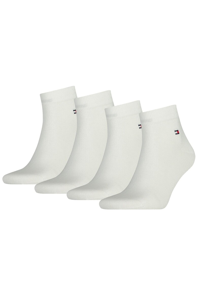 

Короткие носки 14171 с логотипом, 4 пары Tommy Hilfiger, белый