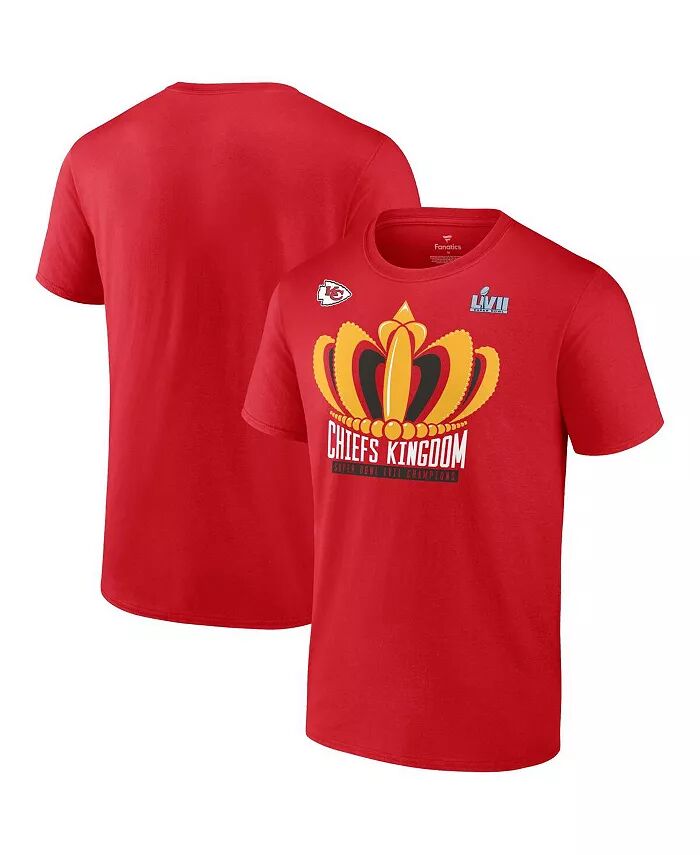 

Мужская красная футболка Kansas City Chiefs Super Bowl LVII Champions Big and Tall Hometown Last Standing Fanatics