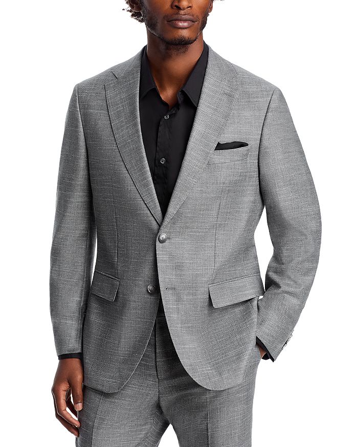 

Пиджак Hutson Melange Slim Fit BOSS, серый