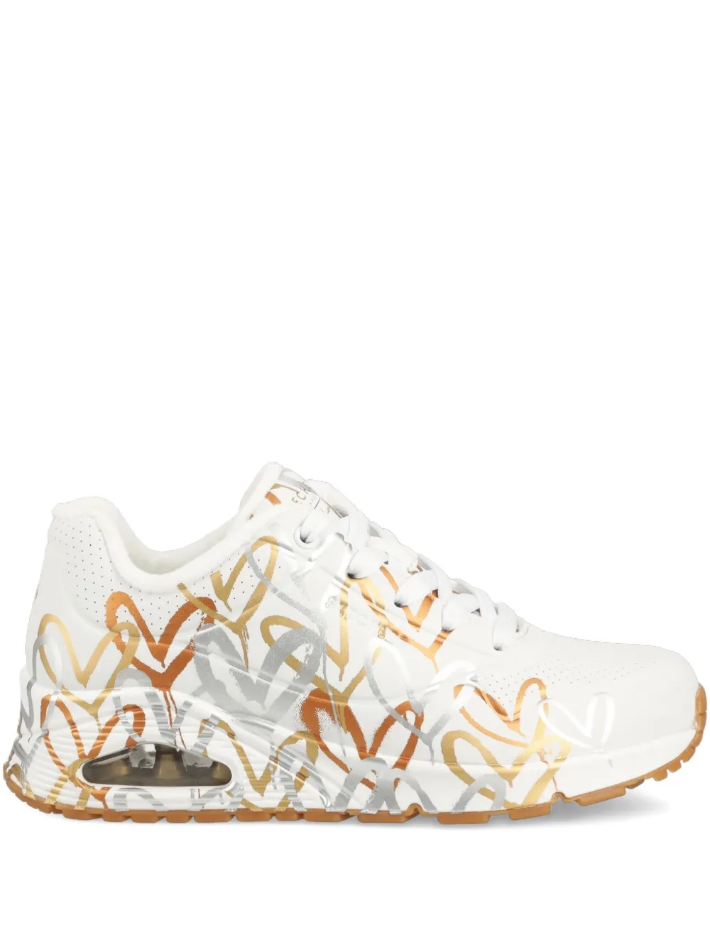 Кроссовки Uno Loving Love с принтом из коллаборации с JGoldcrown Skechers, белый