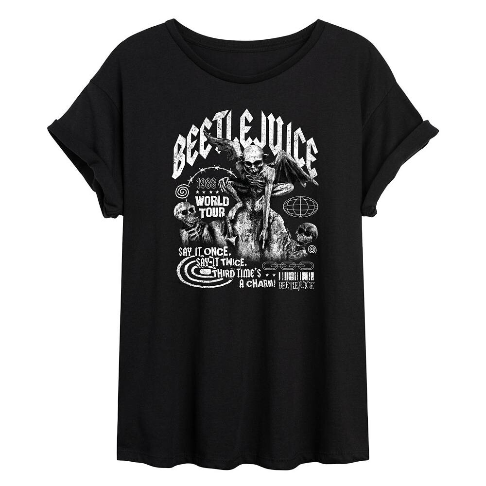 

Большая футболка для юниоров Beetlejuice World Tour Licensed Character, черный