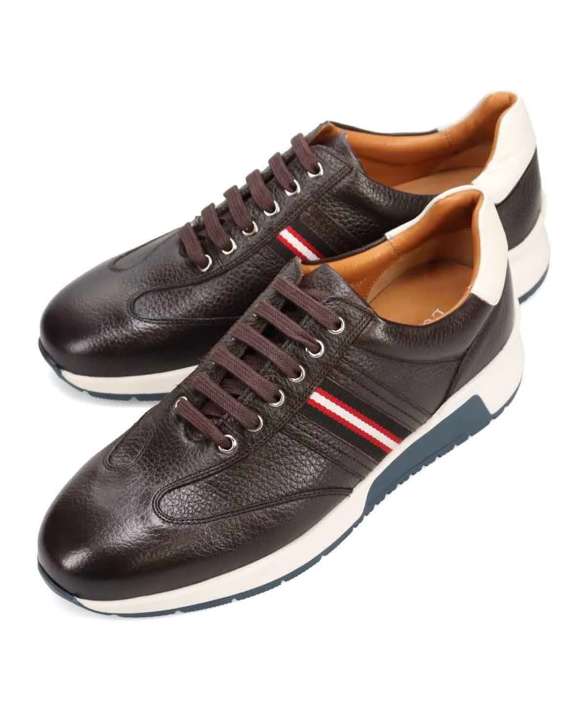 Спортивные кроссовки из мягкой кожи Lutecia, Dark Brown