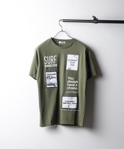 

Футболка с принтом Sunny branch, цвет хаки