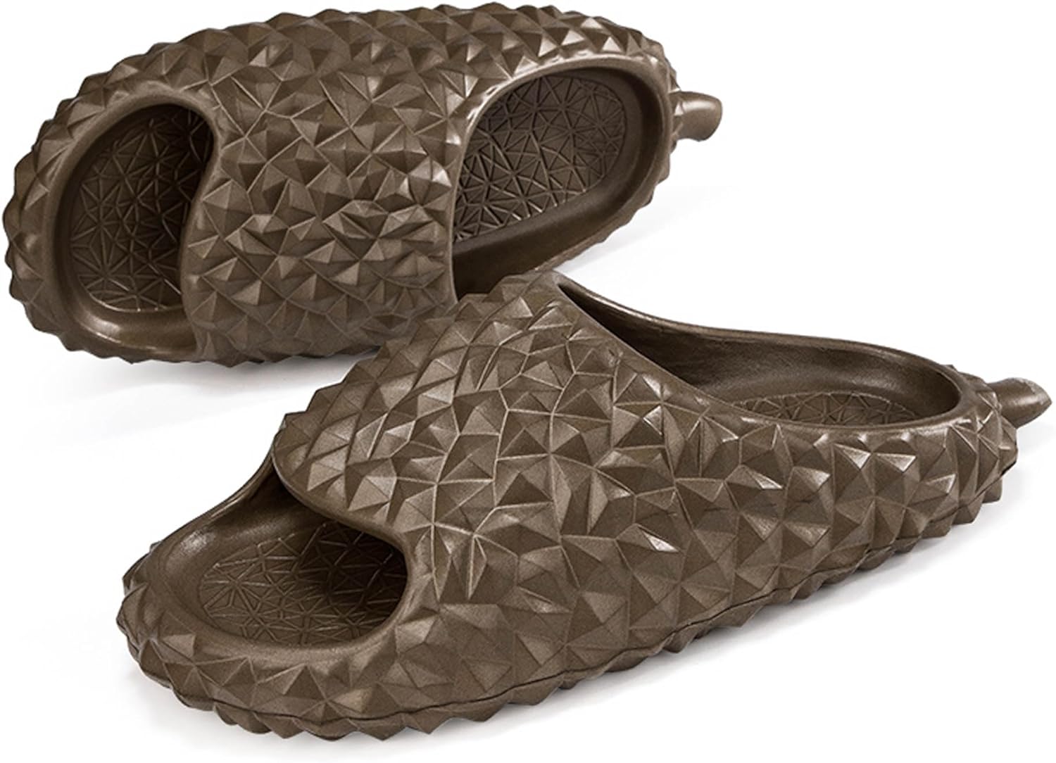 

Мужские и женские летние домашние нескользящие душевые тапочки, дышащие пляжные водные обувь, легко ухаживать, тапочки для бассейна, спортивная обувь, сандалии для прогулок в парке и активного отдыха Dzbajrqm, коричневый