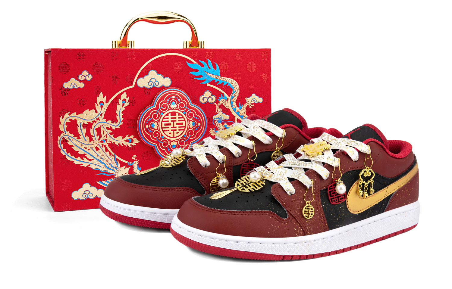 

Кроссовки Air 1 Low top Basketball Shoes Unisex Jordan, красный