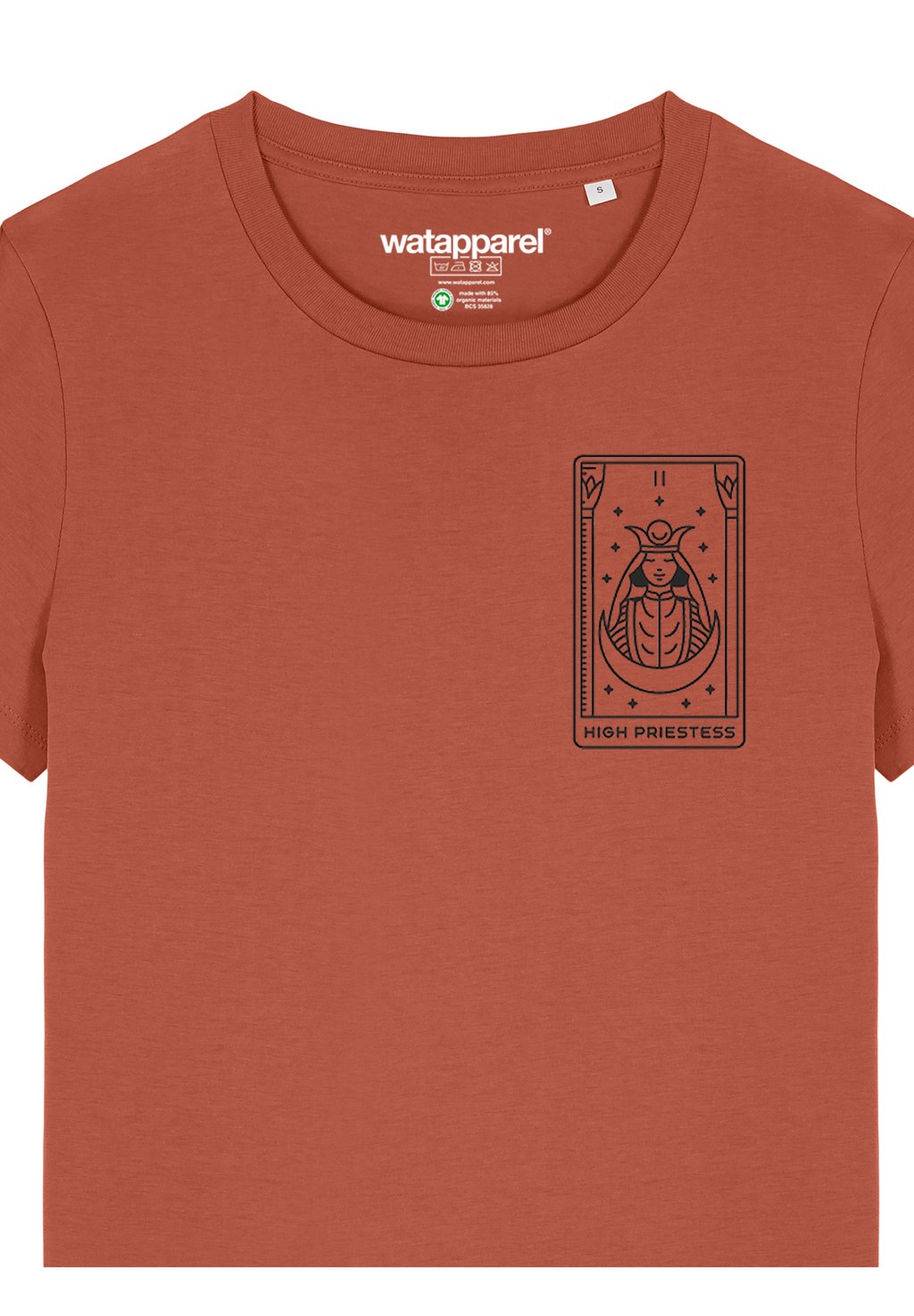 

Футболка с принтом watapparel, коричневый